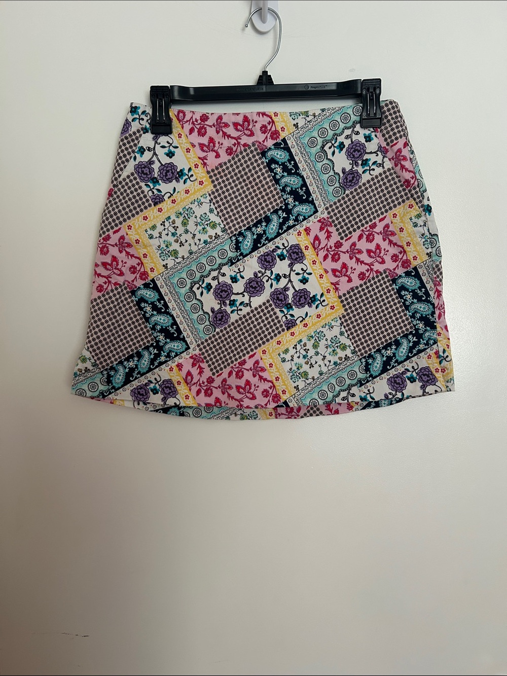 Patchwork Floral Mini Skort - Multi